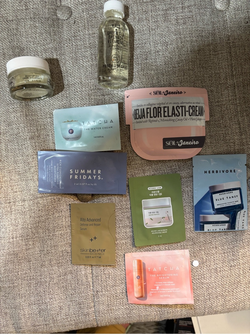 Skincare Sample Bundle Tatcha Summer Fridays YTTP Sol de Janeiro Herbivore
